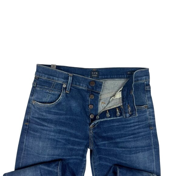 Citizens of Humanity Elsa Mid Rise Slim Fit Crop Jeans Size 26 Button Fly Taos - Picture 7 of 15